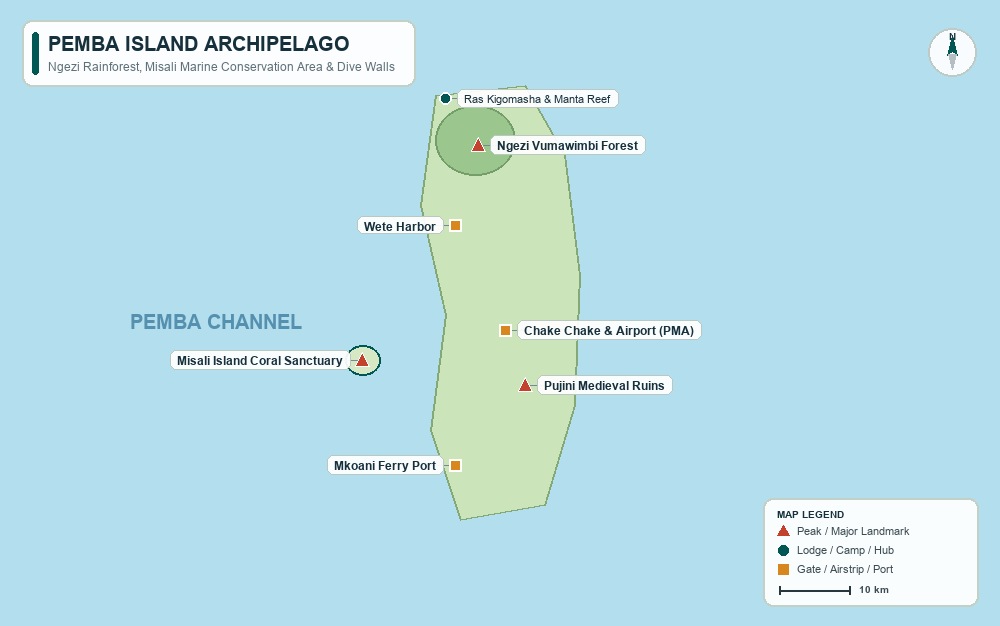 Pemba Wellness Retreats map preview